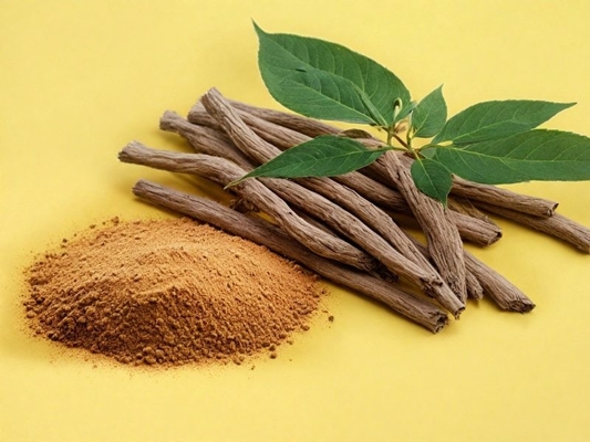 น้ํายาต้านออกซิเดนต์ Ashwagandha Root Extract Powder กับ 5% Withanolide Cas 90147-43-6